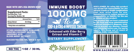 Immunity Booster Tincture - CBDA CBGA