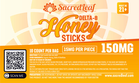 Delta-8 (D8) Honey Sticks